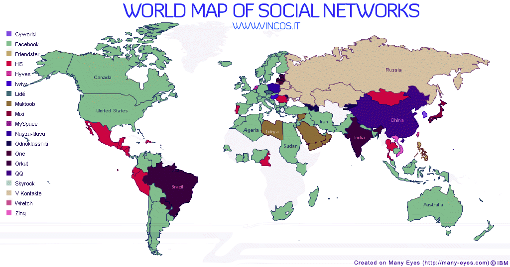 World zones for online communication